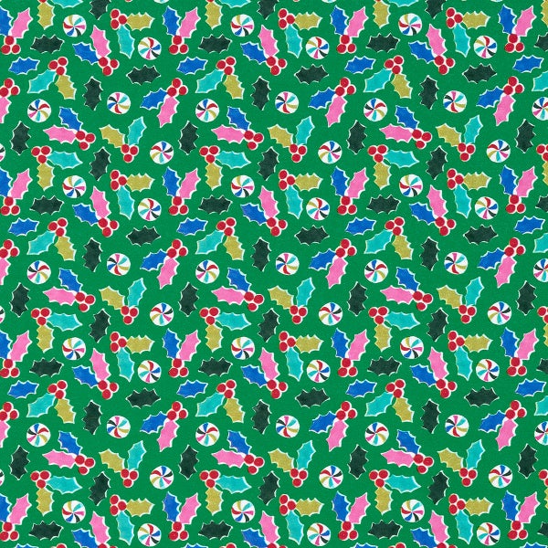 Gartner Studios Bright Holly Gift Wrap