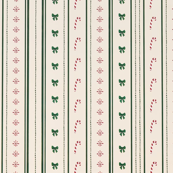 Design Design Christmas Sage Stripe Gift Wrap