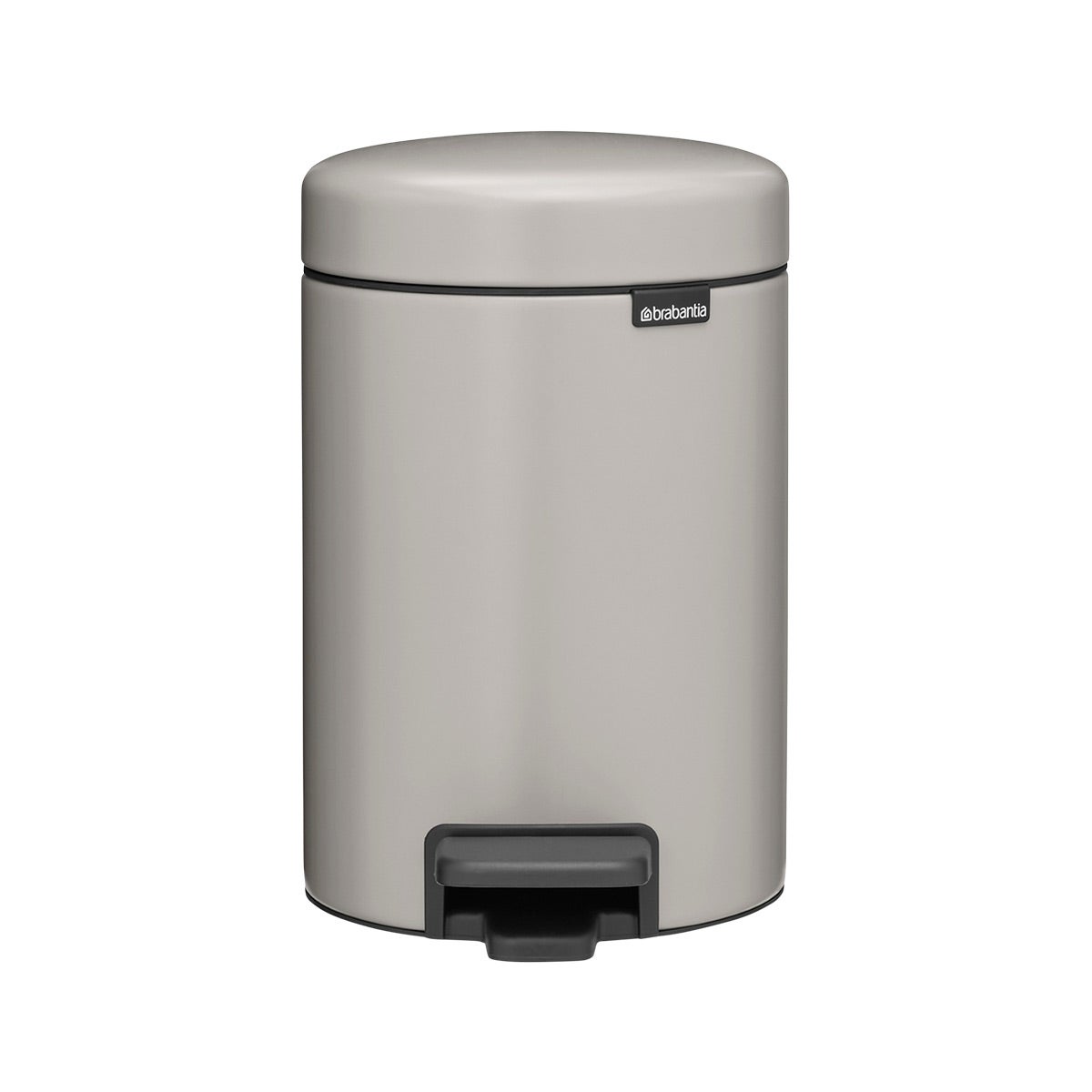 Brabantia 0.8 gal NewIcon Step On Trash Can Soft Gray