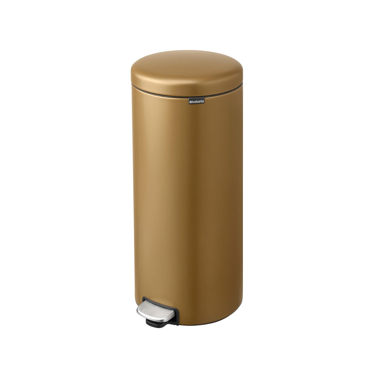 Brabantia 8 Gallon NewIcon Step On Trash Can Warm Brass