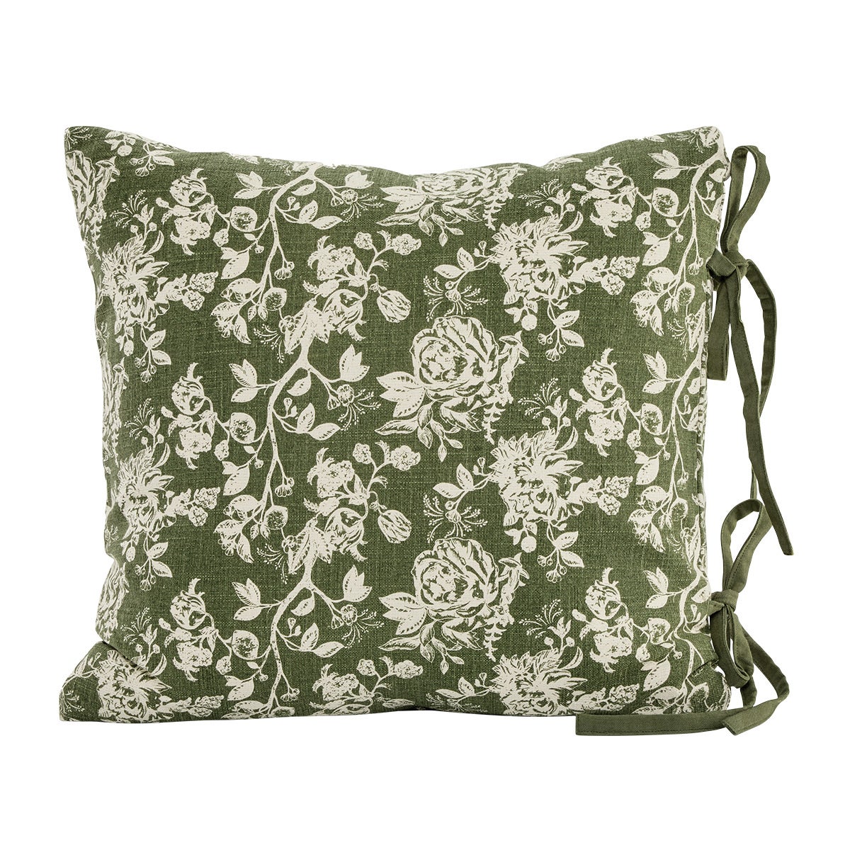 20X20 PILLOW ROSE TOILE BOW Green