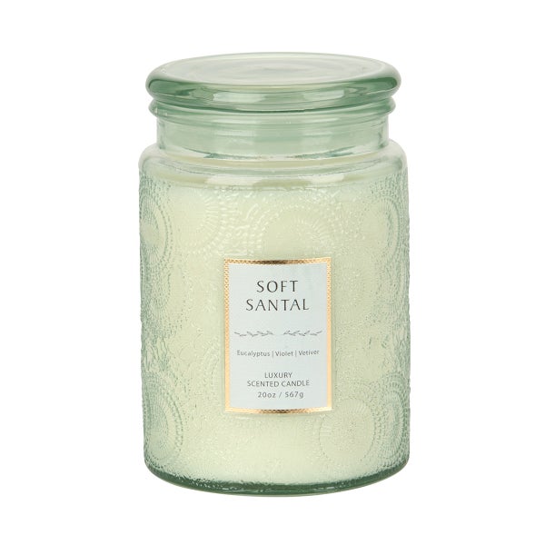 20oz Embossed Jar Candle