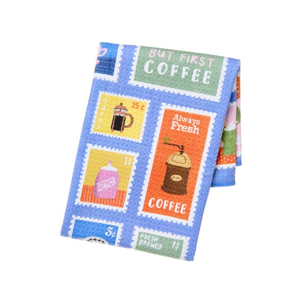 Geometry Brewed by Mail Tea Towel