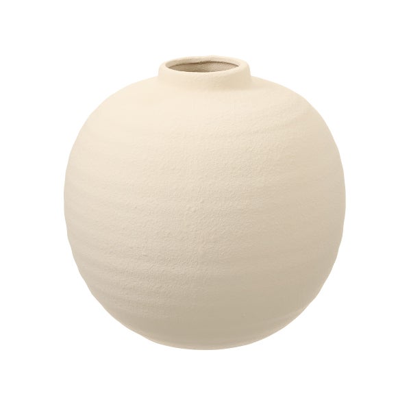 Matte Eggshell Rotund Vase