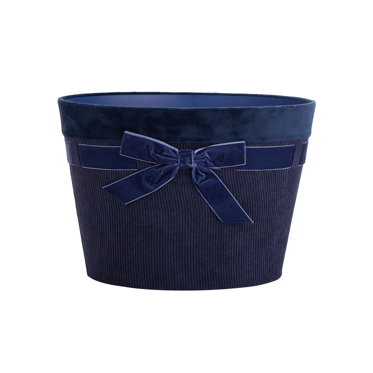 Bin Velvet W Bow Navy