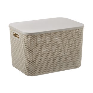 Heritage Home Textured Bin w/ Lid