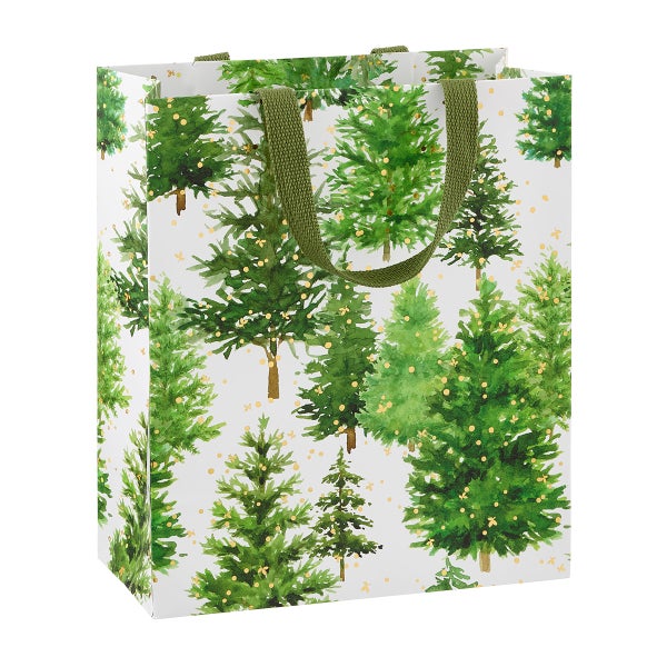 Caspari White Christmas Large Tote