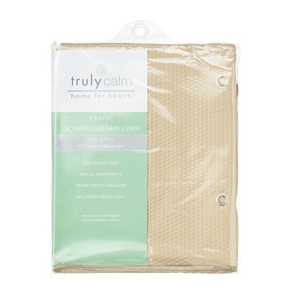 Turly Calm Embossed Shower Curtain Liner