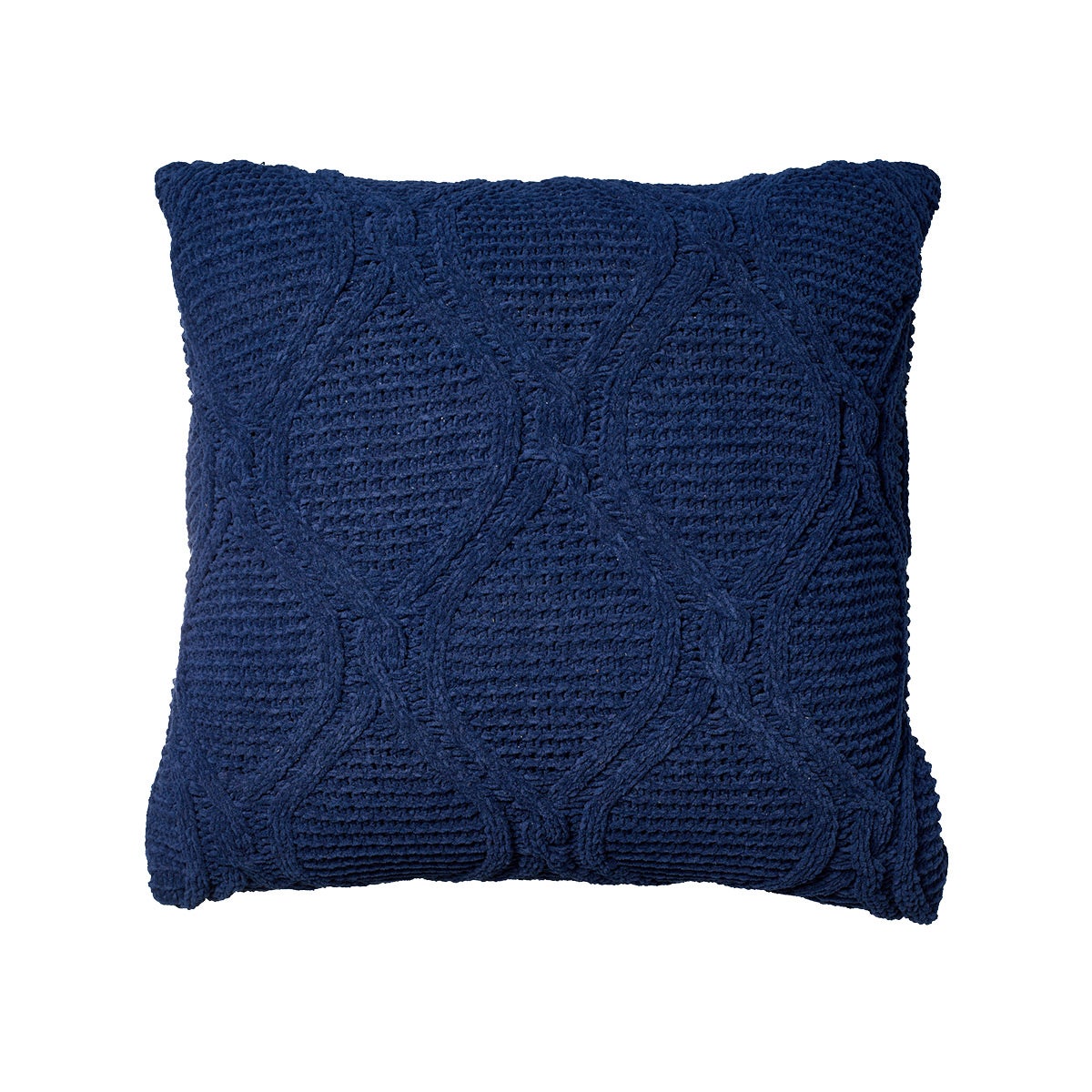 MAGASCHONI Cable Knit Pillow Navy