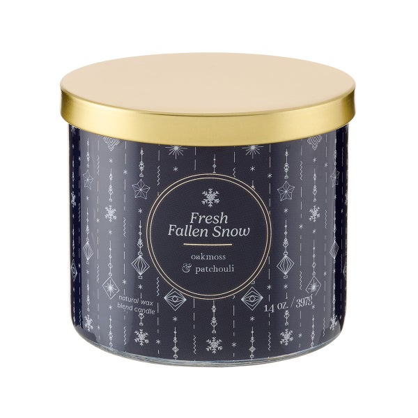 Fresh Fallen Snow 3-Wick 14oz Jar Candle