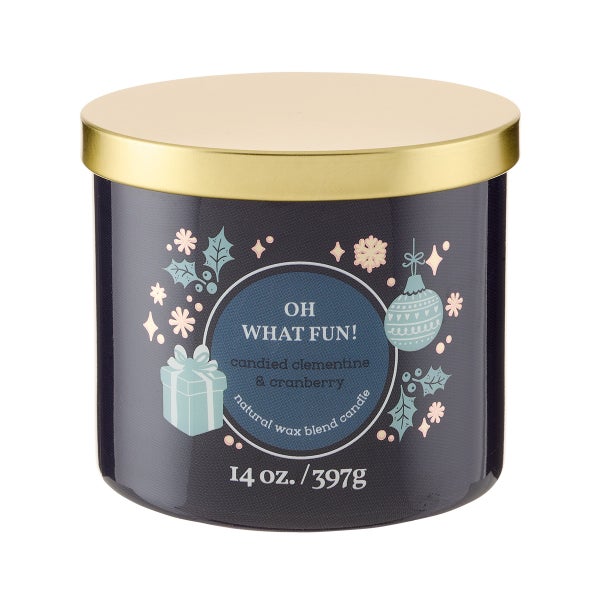 Oh What Fun 3-Wick 14oz Jar Candle