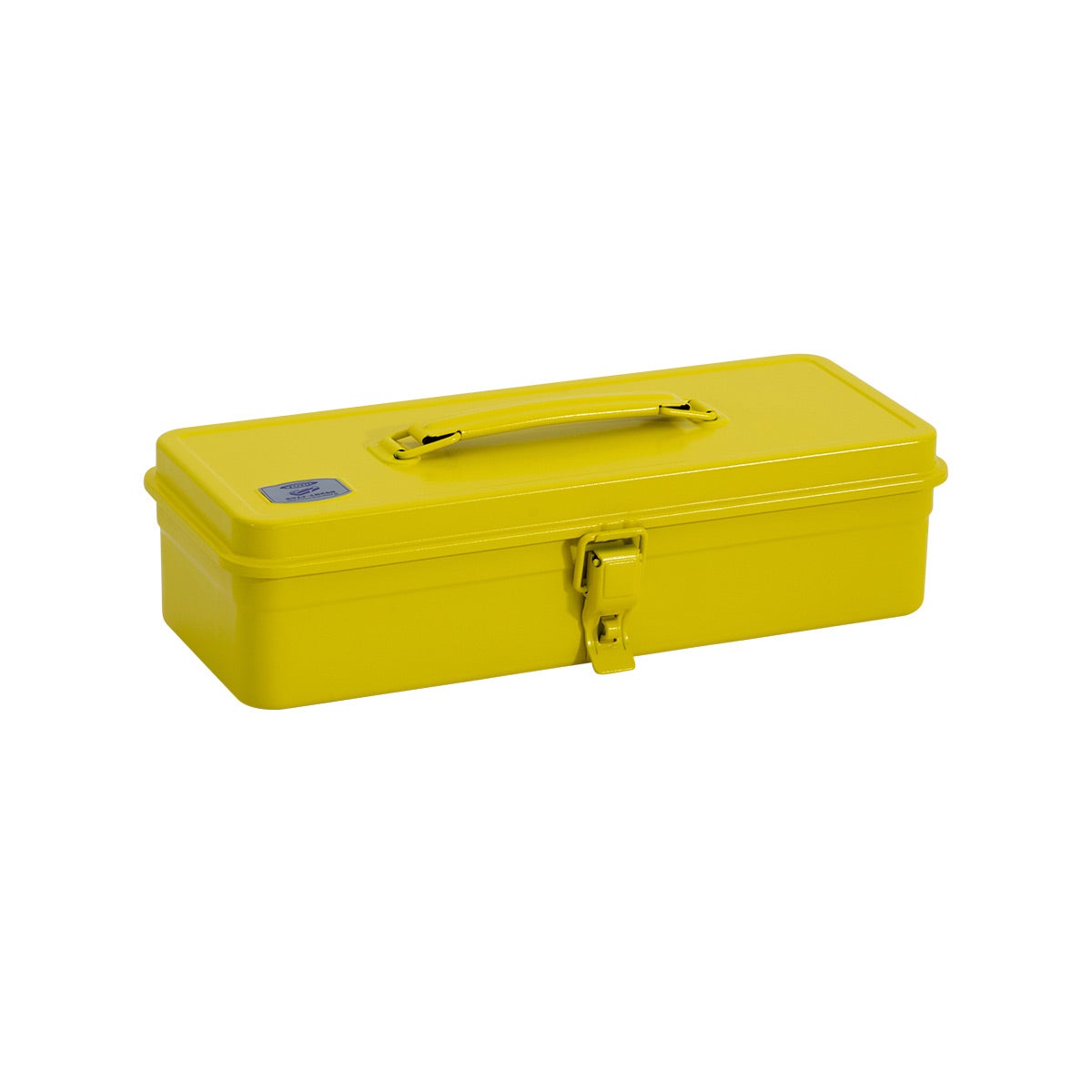 Toyo Steel Toolbox with Top Handle and Flat Lid T-320 Yellow