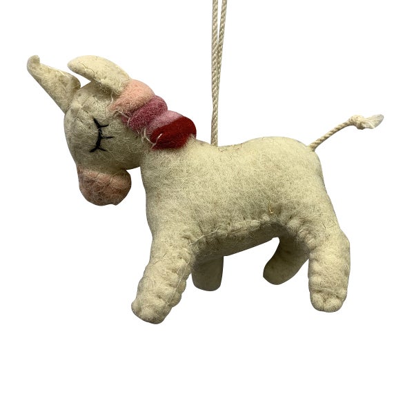 Felt Unicorn Tie-On