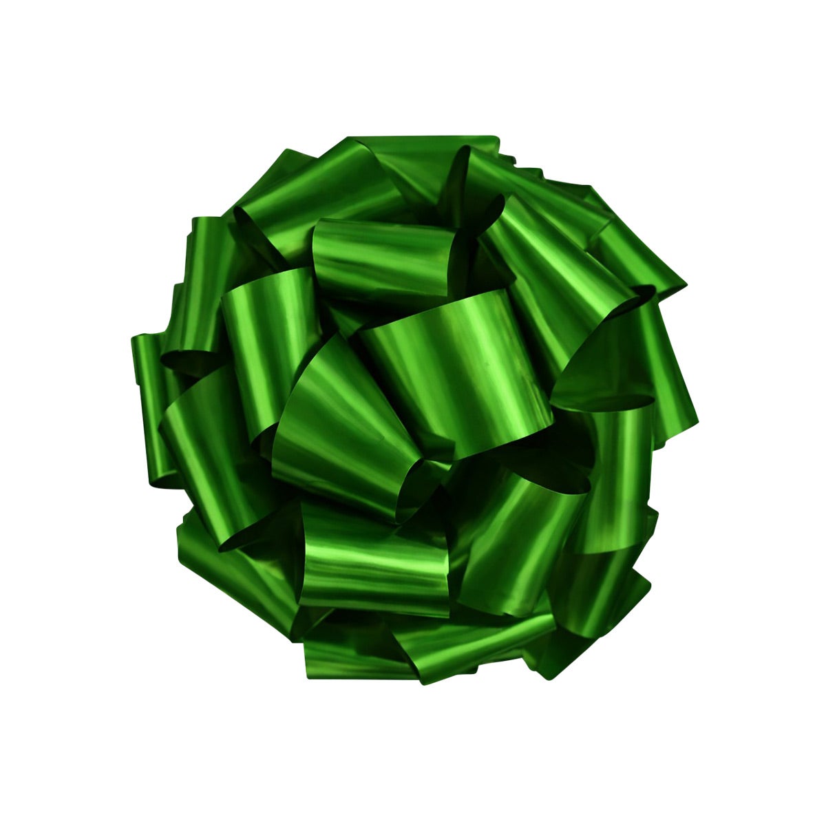 MARA-MI Textured Satin Pom Bow Green