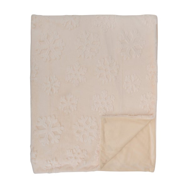 Tonal Snowflake Throw Blanket