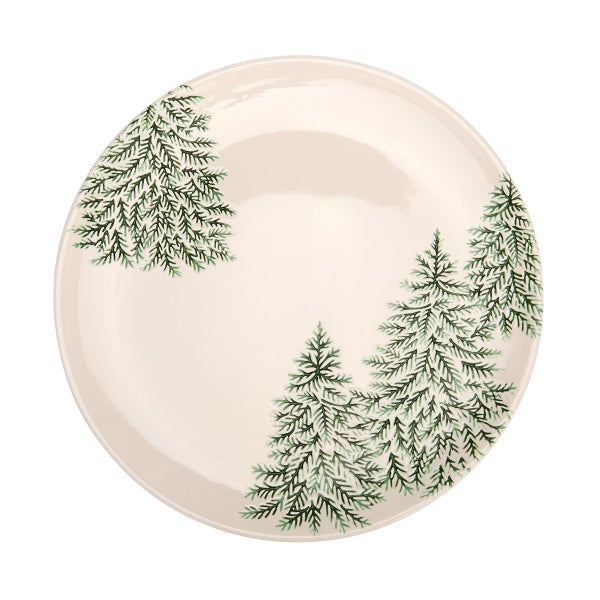 Debossed Evergreen Trees Plate