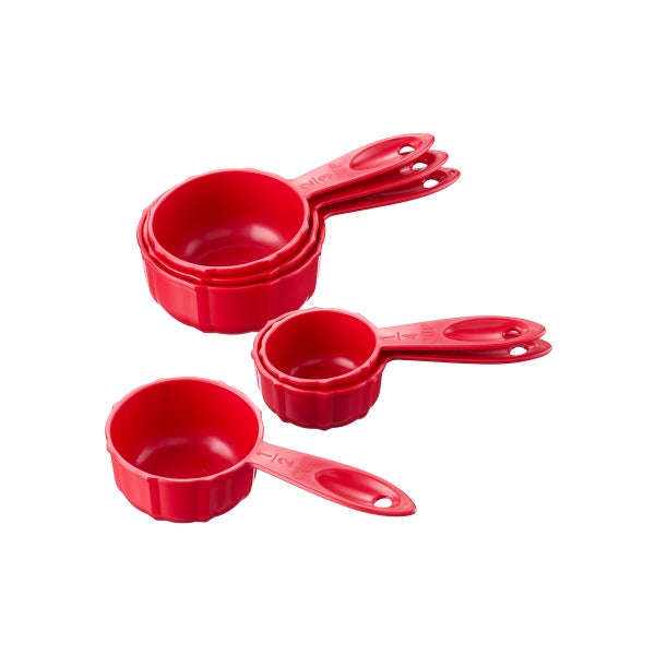 Nordic Ware Bundt Meausring Cups Red Set of 6