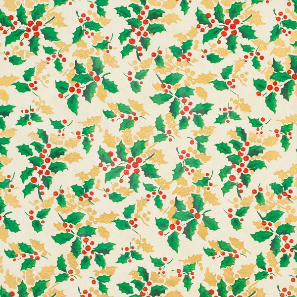 Amelin Archive Holly Roll Gift Wrap