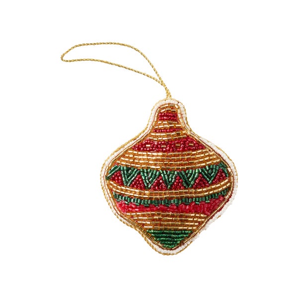 Beaded Ornament Tie-On