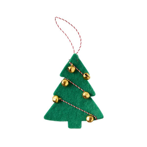 Tree with Jingle Bells Tie-On