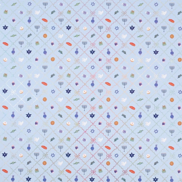 Rifle Paper Co. Hanukkah Argyle Gift Wrap