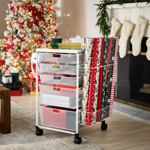 Elfa Gift Wrap Cart