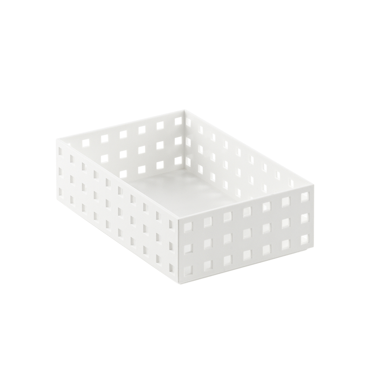 like-it Bricks 8-1/4" Medium Short Bin White | The Container Store