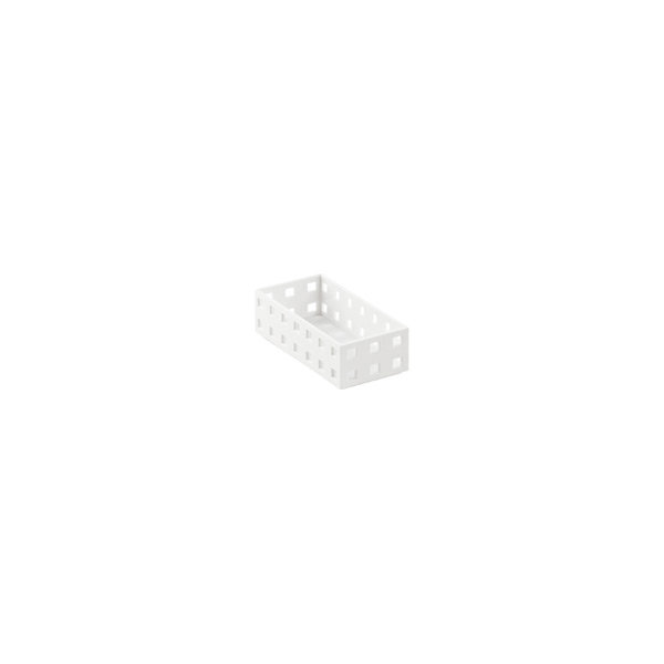 like-it Bricks 5-1/2" Narrow Shallow Bin White | The Container Store