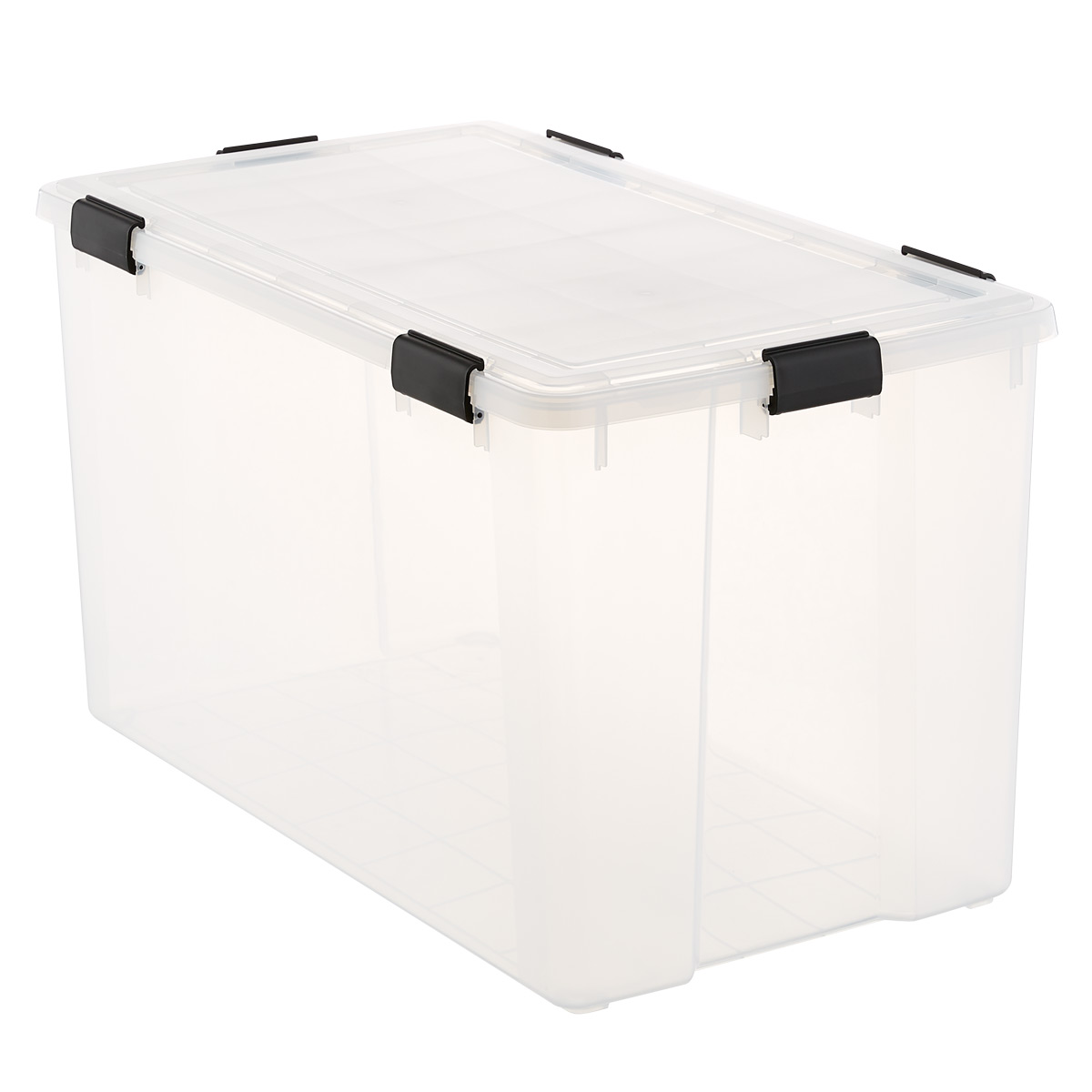 156 qt . Weathertight Tote Clear