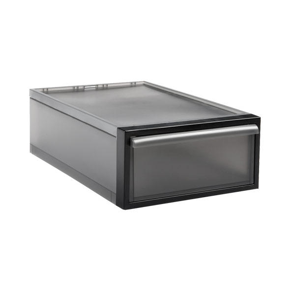 Starplast Large Stackable Storage Drawer, 19.75 x 15.5, Gray