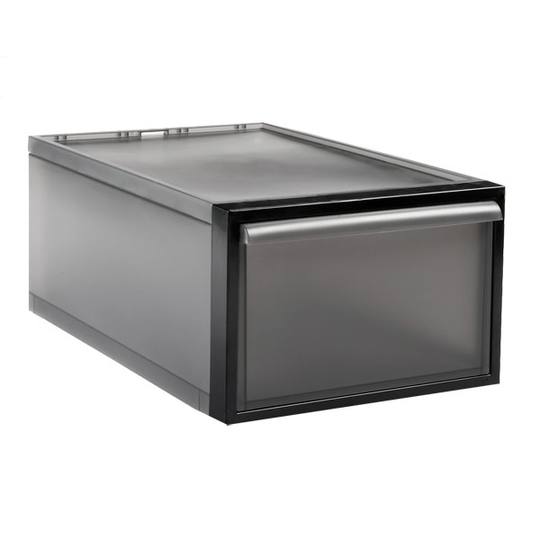 The Container Store 15-3/4 x 19-3/4 x 8-1/8 Large Peacock Tint Stacking Drawer - Each