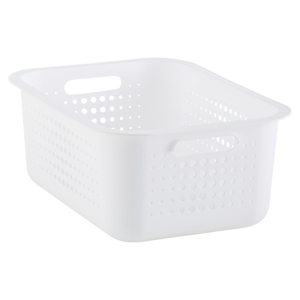 SKÅDIS Storage basket, set of 3, white - IKEA