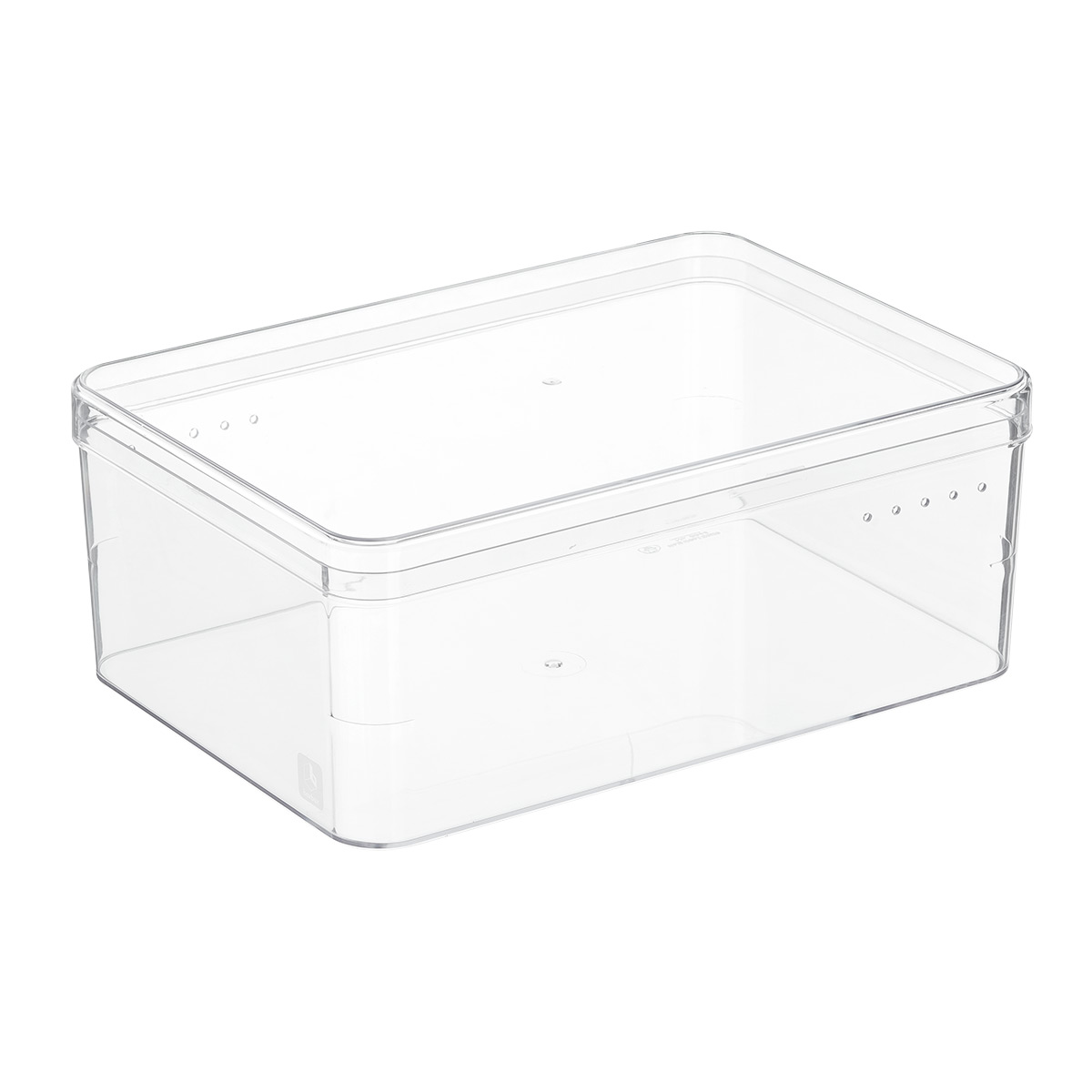  IRIS USA 44qt Plastic Clear Stackable Shallow Storage