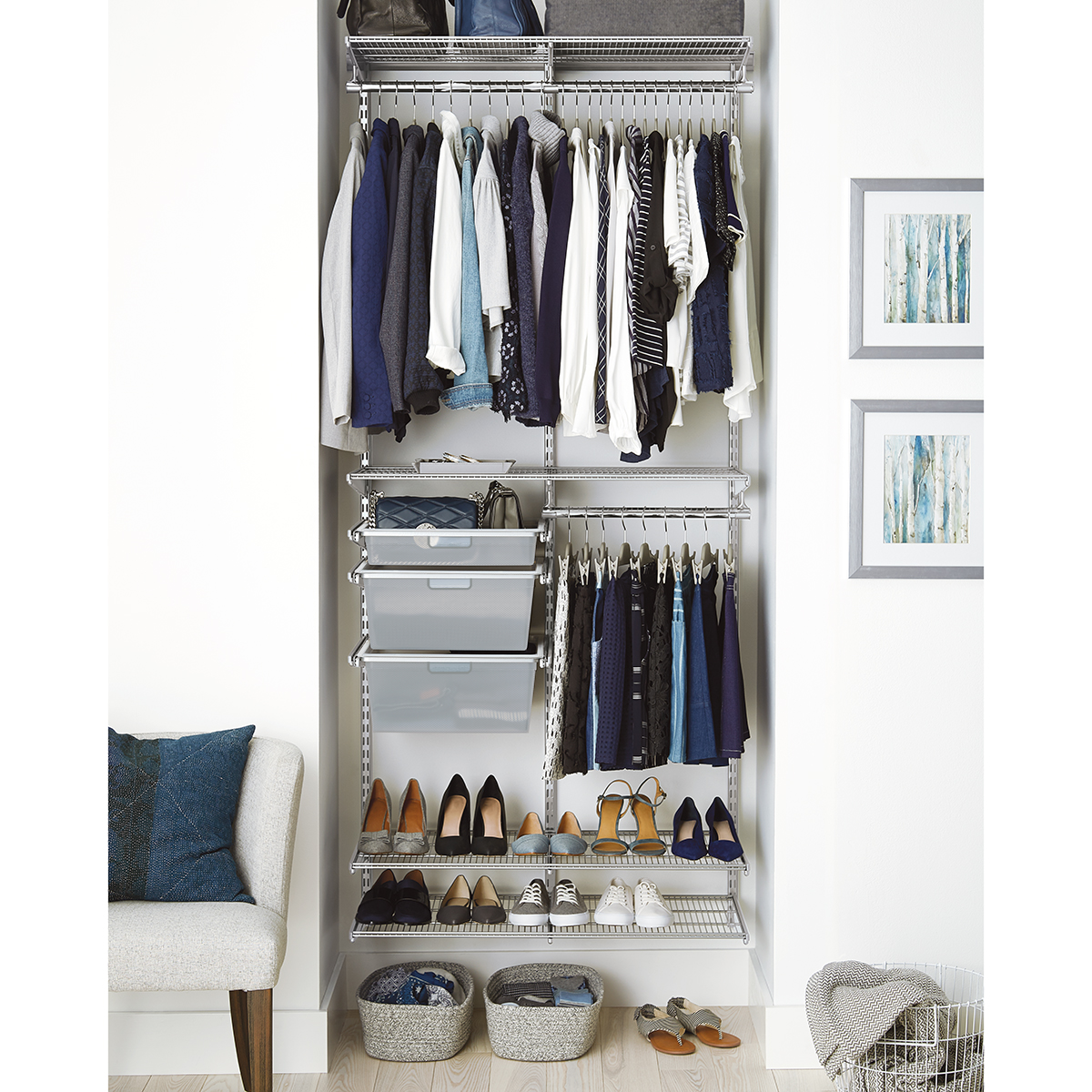 Using The Elfa Closet System in Greta's Closet - Chris Loves Julia