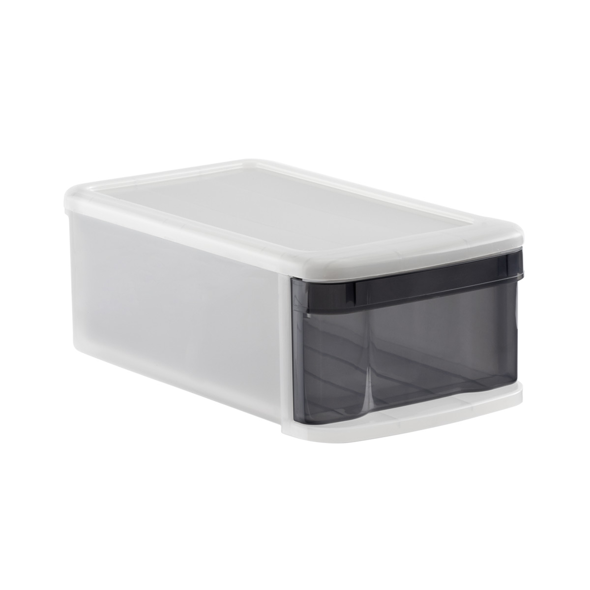 Small Tint Stackable Storage Drawer, Grey, 15.375 x 8.75 x 5.75 – Pack of 6  – Find Organizers That Fit