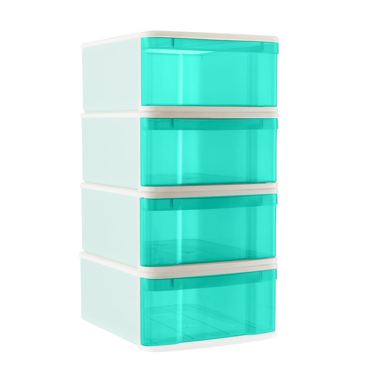 Large Tint Stackable Storage Drawer, Clear, 19.75 x 15.75 x 8.125