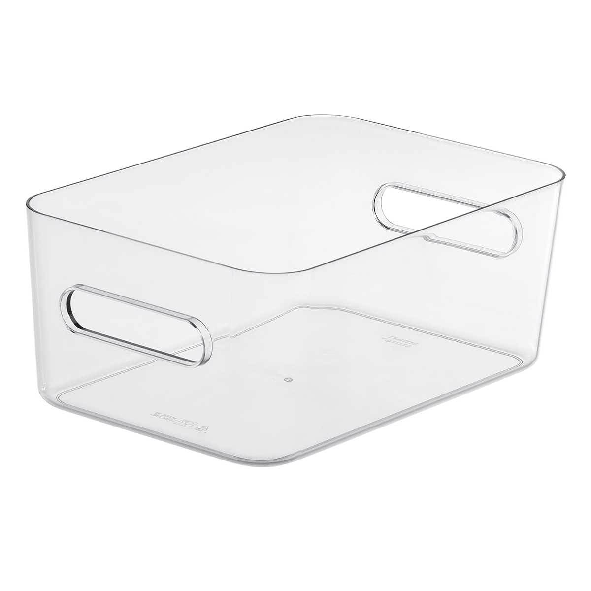 clear square bins