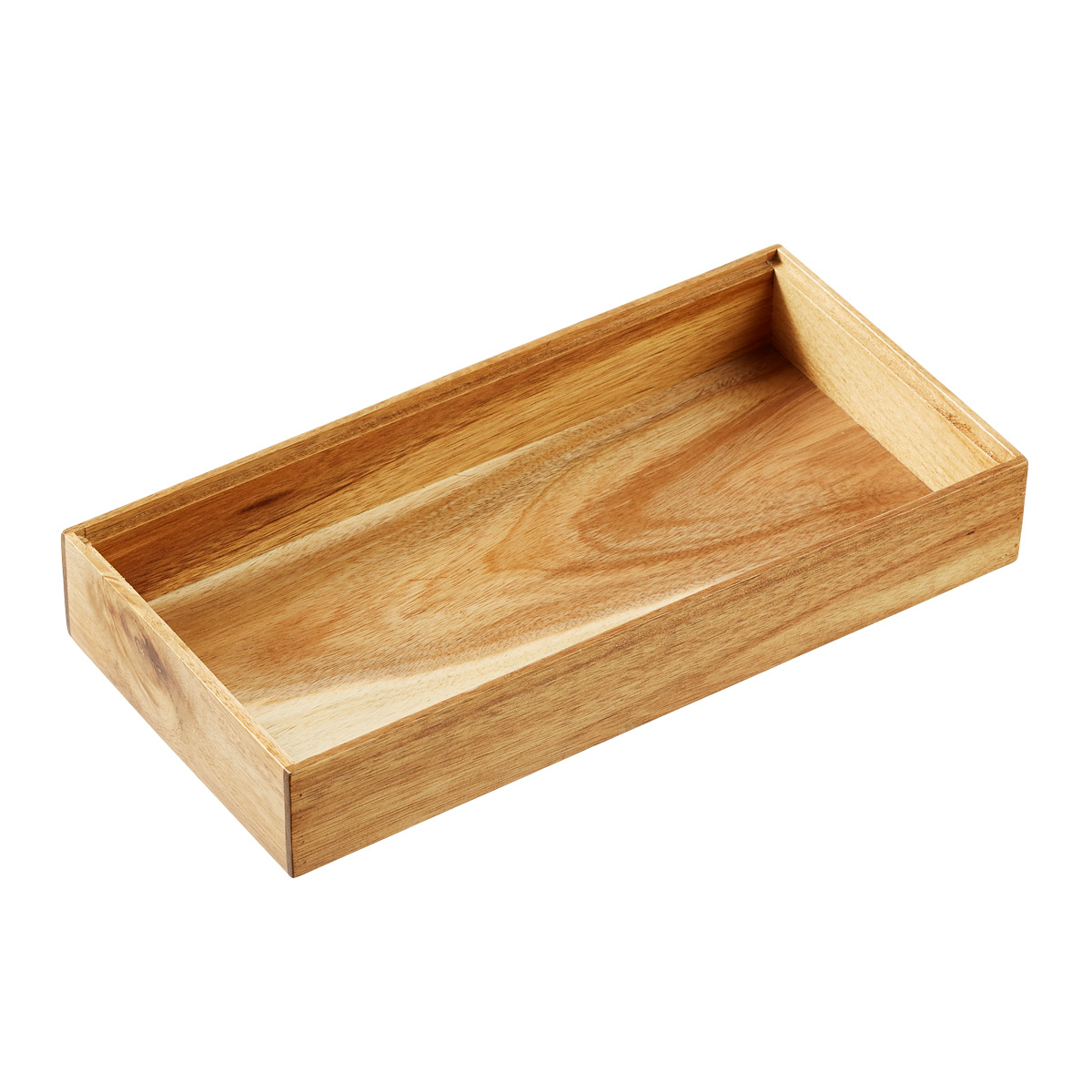 Stackable Bamboo In-Drawer Organizer Trays