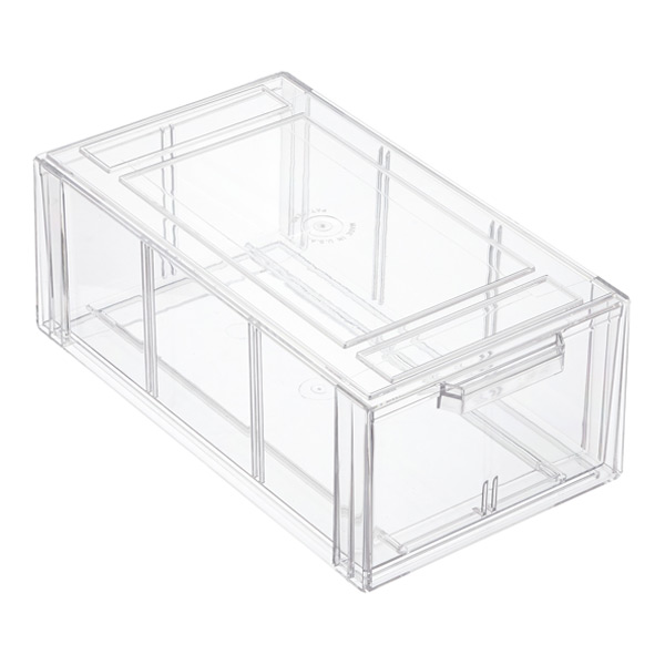 Large Tint Stackable Storage Drawer, Clear, 19.75 x 15.75 x 8.125