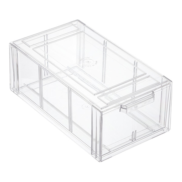 Large Tint Stackable Storage Drawer, Aqua, 19.75 x 15.75 x 8.125