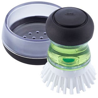 OXO® Palm Brush Storage Set Clear/Black