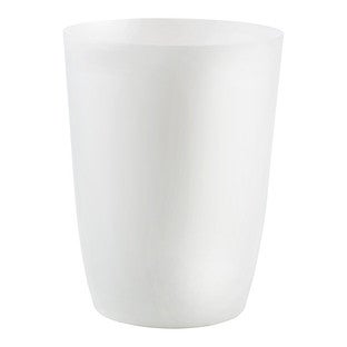 Umbra® Suede Toss Round Open Can White