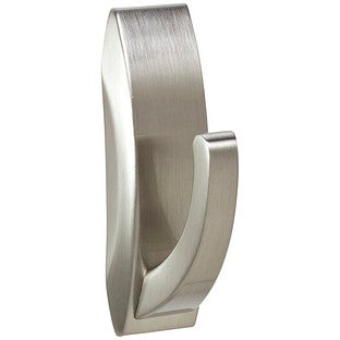 Command™ Water-Resistant Large Modern Hook Satin Nickel