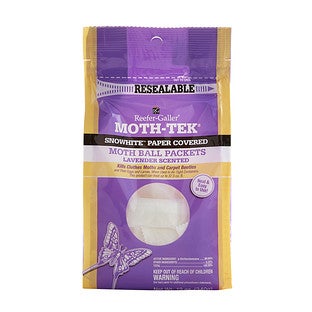 Willert 2112.6T 12 oz Reffer-Galler Moth Tek Lavender Scented Moth Ball Packets