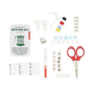 Kikkerland Emergency Sewing Kit, One Size, White