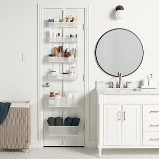 Classic by Elfa Mesh Over the Door & Wall Rack Graphite