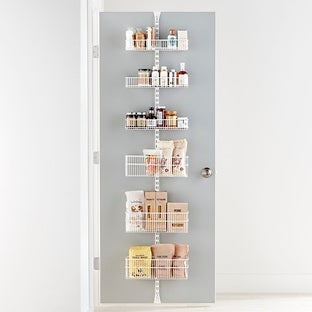 Elfa Classic® Mesh Over the Door Rack Graphite