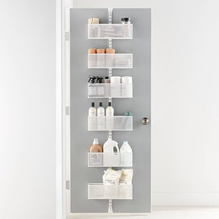 Classic by Elfa Large Mesh Over the Door Rack Graphite
