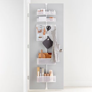 Elfa Utility® Mesh Entryway Over the Door Rack White