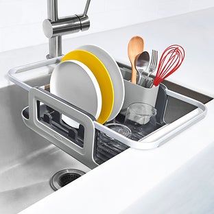 Oxo Good Grips Over The Sink Aluminum Dish Rack - Gray
